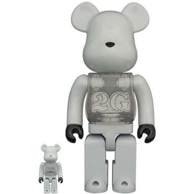 MEDICOM TOY(メディコムトイ)のBE@RBRICK 2G  WHITE CHORME 100％ 400% エンタメ/ホビーのおもちゃ/ぬいぐるみ(キャラクターグッズ)の商品写真