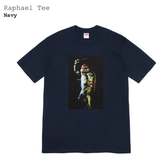 新品 XL supreme raphael tee navy