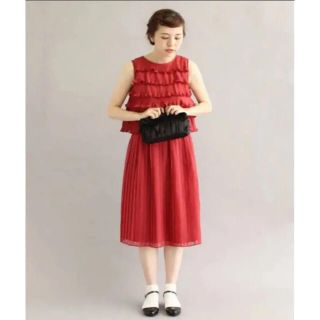 ドットアンドストライプスチャイルドウーマン(Dot&Stripes CHILDWOMAN)のドットアンドストライプス　ワンピース　ドレス　赤(ロングワンピース/マキシワンピース)