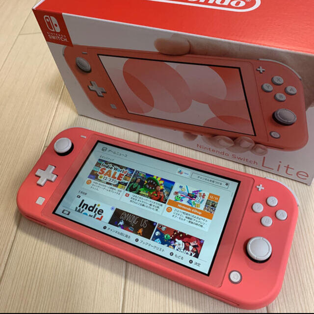 Nintendo Switch - 美品 任天堂スイッチライト コーラルピンク ...