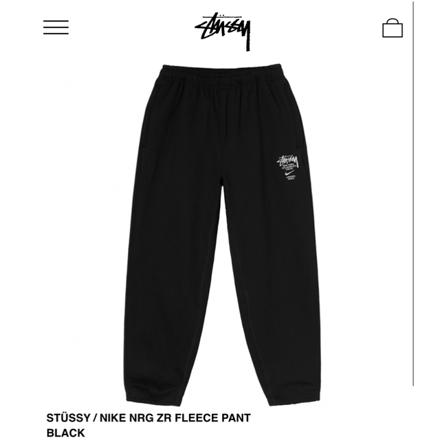 即日発送可能　Stussy Nike Fleece Pants Black M