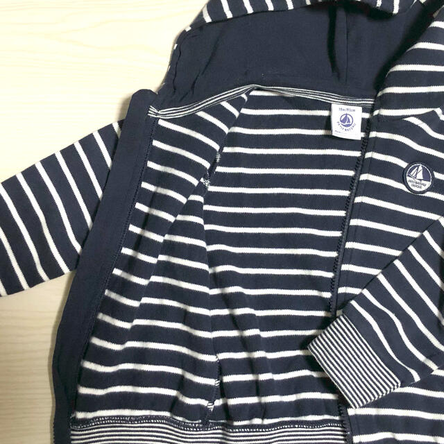 PETIT BATEAU(プチバトー)のプチバトー　マリニエール  18m　パーカー キッズ/ベビー/マタニティのベビー服(~85cm)(トレーナー)の商品写真