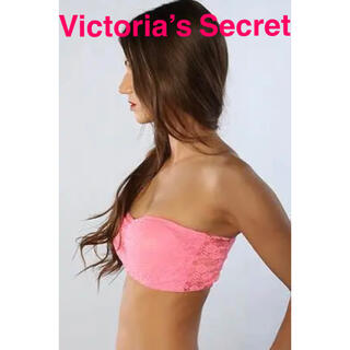 ヴィクトリアズシークレット(Victoria's Secret)のヴィクトリアシークレット ❤︎PINK❤︎ ストラップレス ブラ バンドゥ(ブラ&ショーツセット)