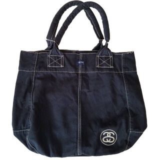 ステューシー(STUSSY)の90's 紺タグ old stussy stitch onehand tote(トートバッグ)