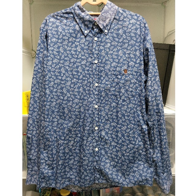 A BATHING APE(アベイシングエイプ)のA BATHING APE ア ベイシング エイプ XL 長袖 シャツ 柄 迷彩 メンズのトップス(シャツ)の商品写真