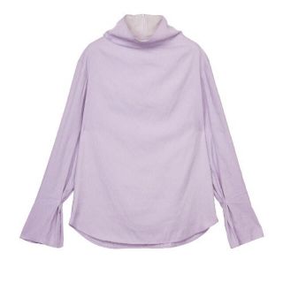 アメリヴィンテージ(Ameri VINTAGE)のAmeriVINTAGE★新品タグ付HIGH NECK BLOUSEパープル(シャツ/ブラウス(長袖/七分))