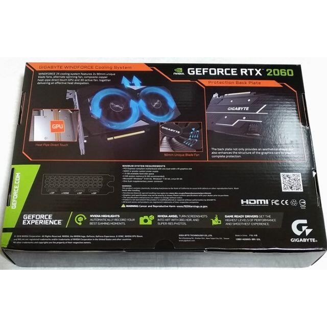 新品保証付 GIGABYTE RTX2060 6GB スマホ/家電/カメラのPC/タブレット(PCパーツ)の商品写真