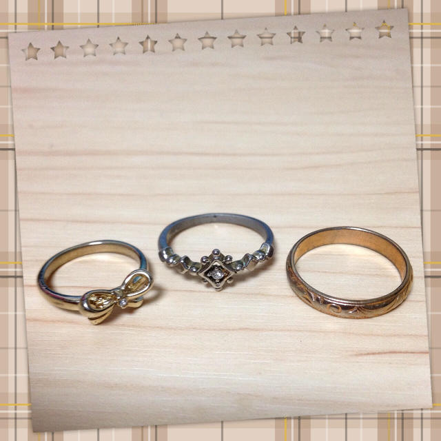 送料込♡指輪３点セット レディースのアクセサリー(リング(指輪))の商品写真