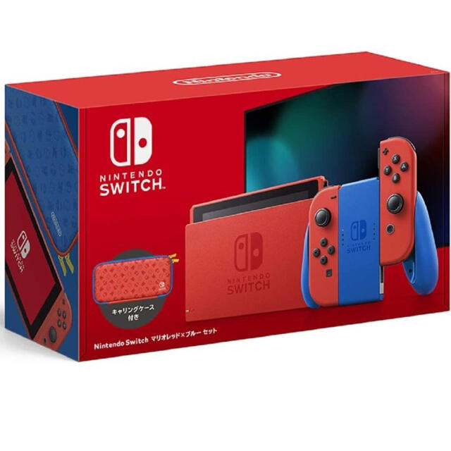 新品未開封　Nintendo Switch 本体 マリオレッド×ブルー セット