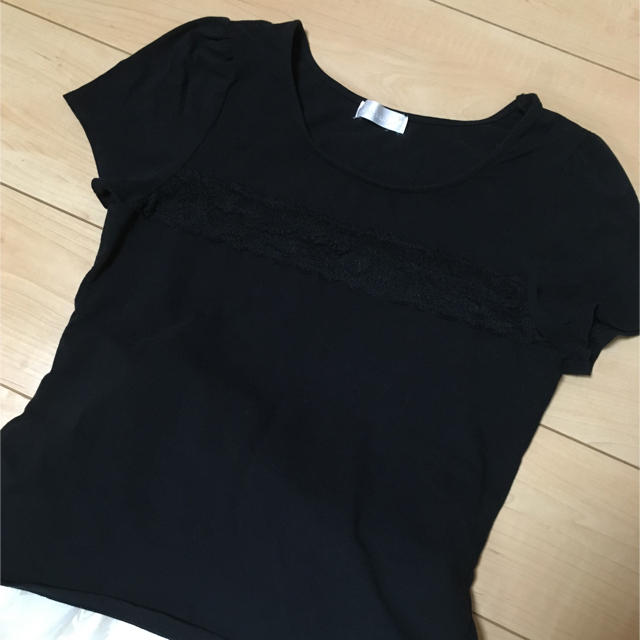 Feroux(フェルゥ)のシンプルレーストップス レディースのトップス(Tシャツ(半袖/袖なし))の商品写真