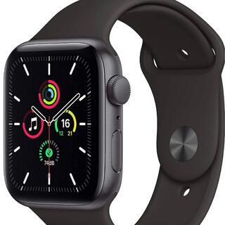 アップル(Apple)のApple Watch SE(GPSモデル)- 44mmスペースグレイ(その他)