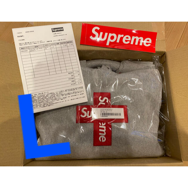 専用　supreme cross box logo パーカー L 新品