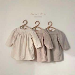 キャラメルベビー&チャイルド(Caramel baby&child )の【新品未使用】monbebe ＊ rococo dress (cream)(ワンピース)