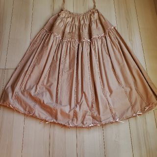 ピンクハウス(PINK HOUSE)のピンクハウス　美品　くすみピンク(ひざ丈スカート)