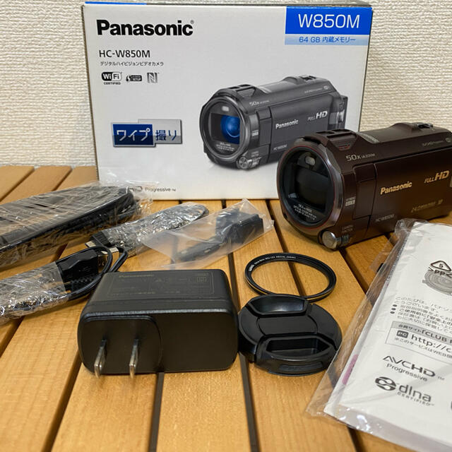 【超美品】Panasonic HC-W850M ブラウン (ビデオカメラ)