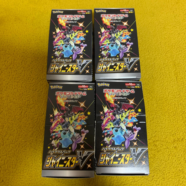 シャイニースターv コンビニ購入分 4box 未サーチ BOX入荷 40パック | フリマアプリ ラクマ