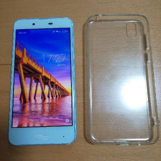 アクオス(AQUOS)のAQUOS sense shv40_u スマホ本体 UQエアリーブルー(スマートフォン本体)