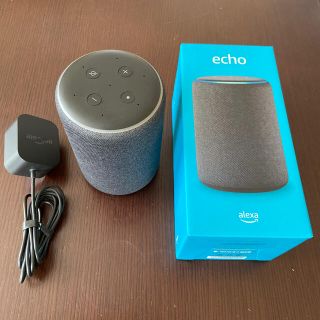 エコー(ECHO)の【美品】Amazon Alexa echo第3世代スマートスピーカー(スピーカー)