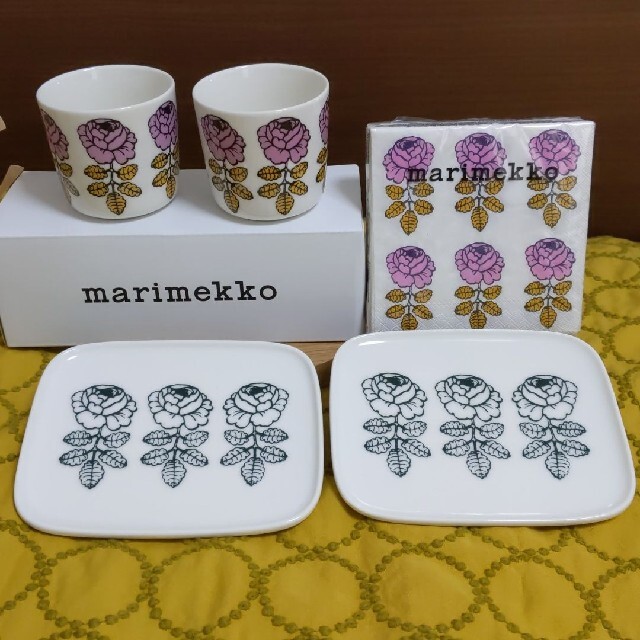 marimekko(マリメッコ)のmarimekko ヴィヒキルース ５点セット インテリア/住まい/日用品のキッチン/食器(食器)の商品写真