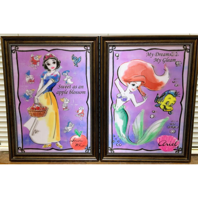 Disney(ディズニー)のディズニー 3Dポスター（snow white & ariel） エンタメ/ホビーのアート用品(パネル)の商品写真