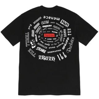 シュプリーム(Supreme)のSupreme spiral tee シュプリーム スパイラル L 黒(Tシャツ/カットソー(半袖/袖なし))