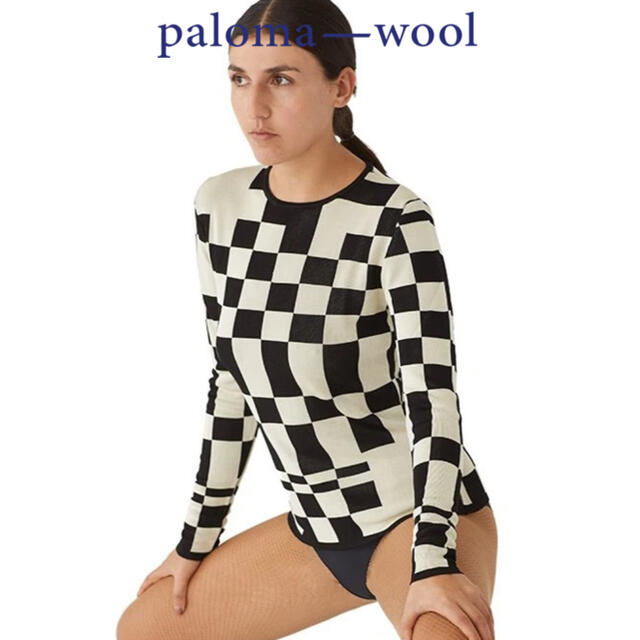 paloma wool チェック ニット トップス