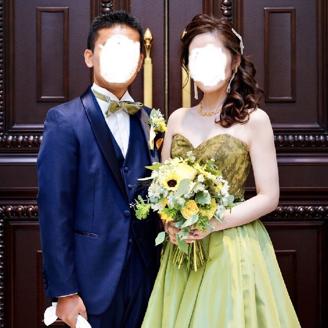 結婚式 お色直し 蝶ネクタイ ワインレッド