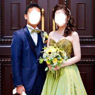 結婚式　タキシード　お色直し　シャツ　ピンク　蝶ネクタイ　セット