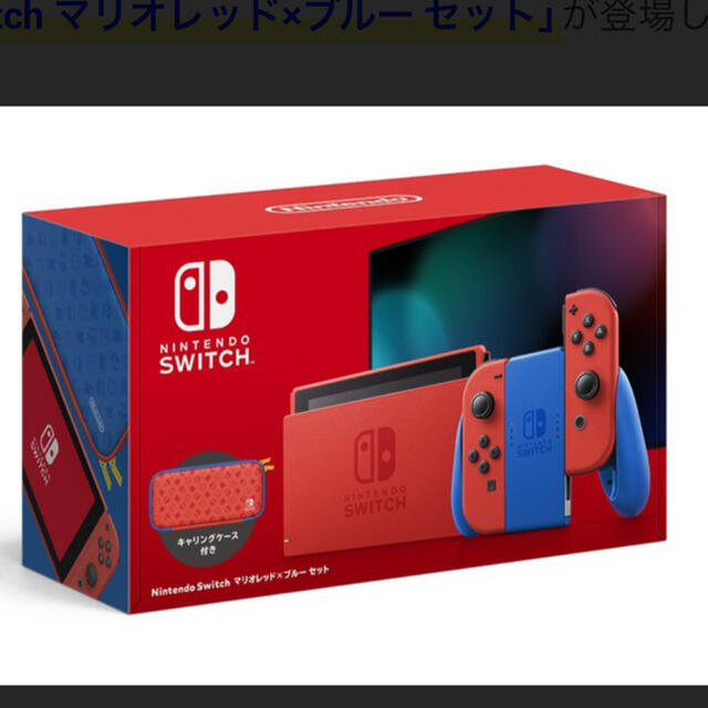 NintendoSwitchマリオレッドxブルーセット