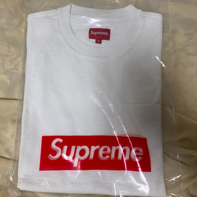 Supreme pocket tee ホワイト　S