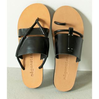 エンフォルド(ENFOLD)の専用　新品タグ　nagonstans  Asymmetry Sandals 37(サンダル)