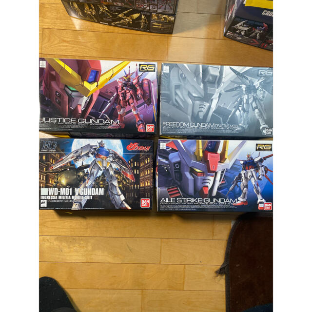 ガンプラRG エールストライク　フリーダム　ジャスティス　HGターンエーガンダム