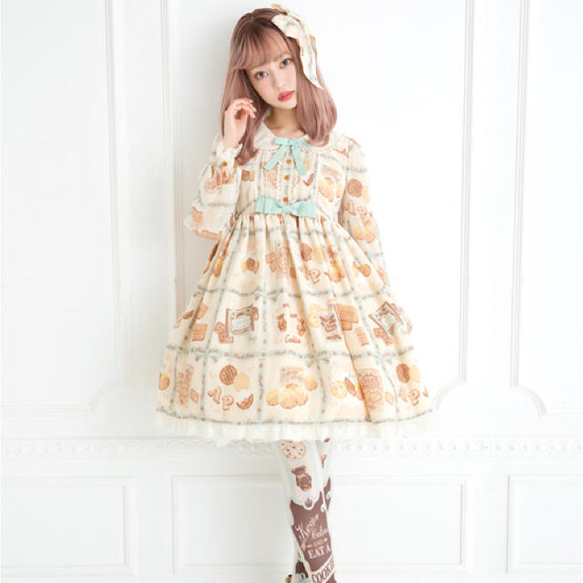 Angelic Pretty(アンジェリックプリティー)のCream Cookie Collection レディースのワンピース(ひざ丈ワンピース)の商品写真