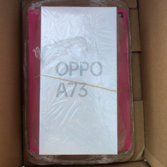 スマートフォン本体OPPO A73 ネイビーブルー　※おまけ手帳型ケース付き