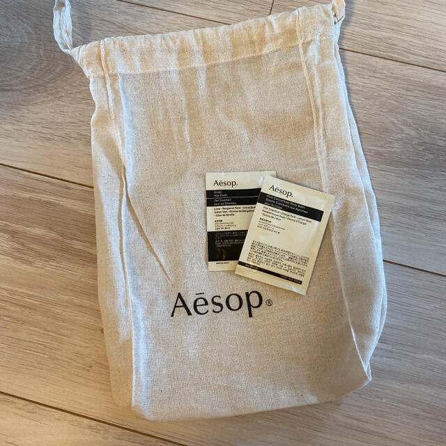 Aesop(イソップ)のAesop ショップ袋とサンプル２つセット コスメ/美容のキット/セット(サンプル/トライアルキット)の商品写真