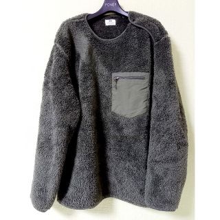 エンジニアードガーメンツ(Engineered Garments)のユニクロ×エンジニアードガーメンツ　フリースプルオーバー　カーキ　サイズXL(スウェット)