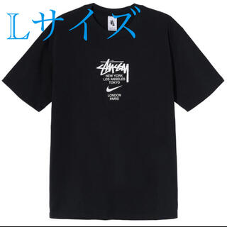 ステューシー(STUSSY)のstussy × nike Tシャツ　Lサイズ　ブラック(Tシャツ/カットソー(半袖/袖なし))