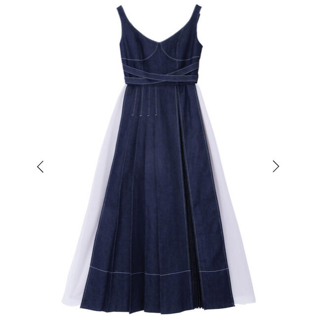 eimy istoire(エイミーイストワール)のCharme Denim Dress レディースのワンピース(ロングワンピース/マキシワンピース)の商品写真