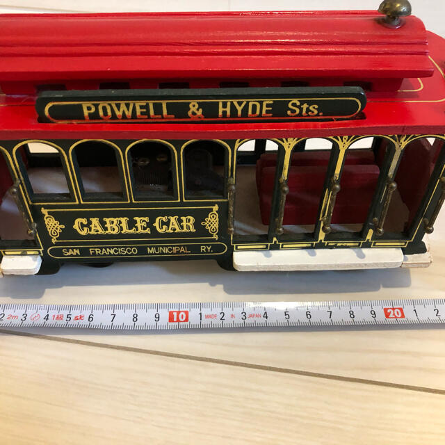 PAWELL & HYDE Sts. ケーブルカー木製オルゴール