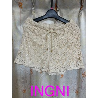 イング(INGNI)のINGNI レースあみショートパンツ　Mサイズ(ショートパンツ)