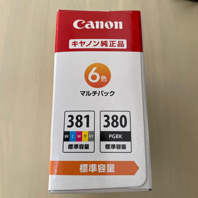 Canon(キヤノン)のCanon BCI-381+380/6MP スマホ/家電/カメラのPC/タブレット(PC周辺機器)の商品写真