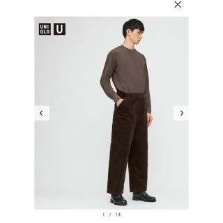 ユニクロ(UNIQLO)のUNIQLO U コーデュロイワイドワークパンツ(ワークパンツ/カーゴパンツ)