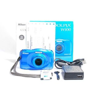 ニコン(Nikon)のNikon ニコン COOLPIX W100 ブルー #2093(コンパクトデジタルカメラ)