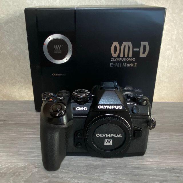 OLYMPUS(オリンパス)のOLYMPUS OM-D E-M1 Mark2 ブラック ボディ 美品 スマホ/家電/カメラのカメラ(ミラーレス一眼)の商品写真