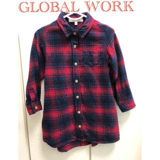 グローバルワーク(GLOBAL WORK)の【GLOBALWORK】チェック柄ワンピース　S(ワンピース)