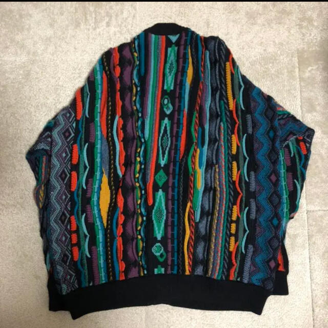 COOGI(クージー)のクージーニット カーディガン Lサイズ 黒 メンズのトップス(カーディガン)の商品写真