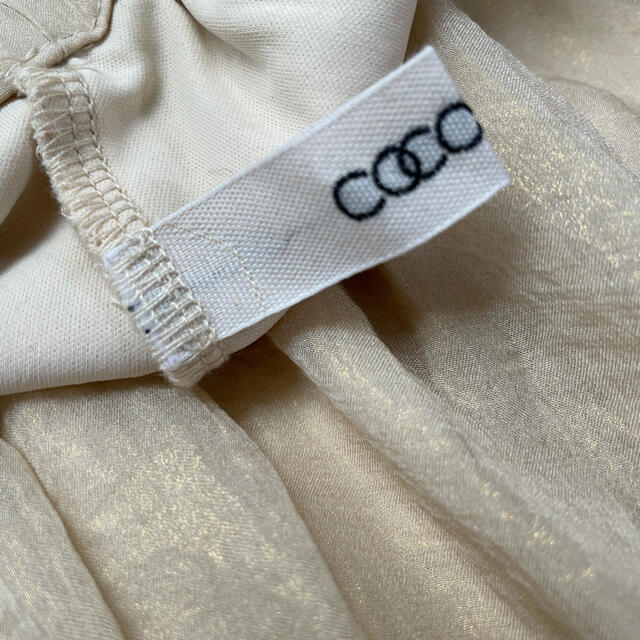 COCO DEAL(ココディール)のココディール　透け感スカート　イエロー レディースのスカート(ロングスカート)の商品写真
