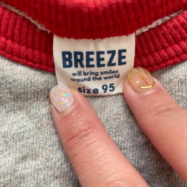 BREEZE(ブリーズ)のめぇ様専用！バイカラートレーナー キッズ/ベビー/マタニティのキッズ服女の子用(90cm~)(Tシャツ/カットソー)の商品写真