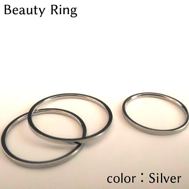 シルバーリング ファランジリング 華奢リング 1mm幅 レディース メンズ 2号 レディースのアクセサリー(リング(指輪))の商品写真