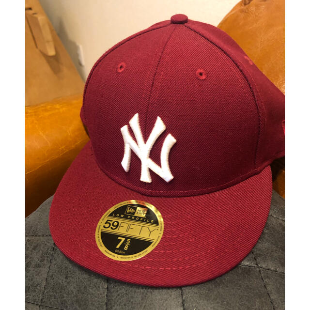 KITH × NEWERA 59FIFTY ヤンキース 7 5/8 エンジ 【2022福袋】 7316円 ...